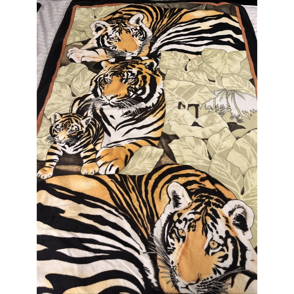 Beach Towel Sun Days 100% Cotton JC Penney Made in Brazil Tigers